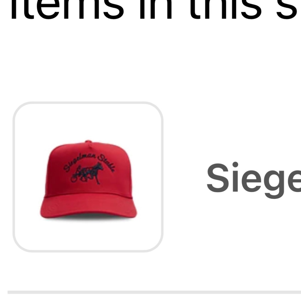 Siegelman Stable Hat NWT